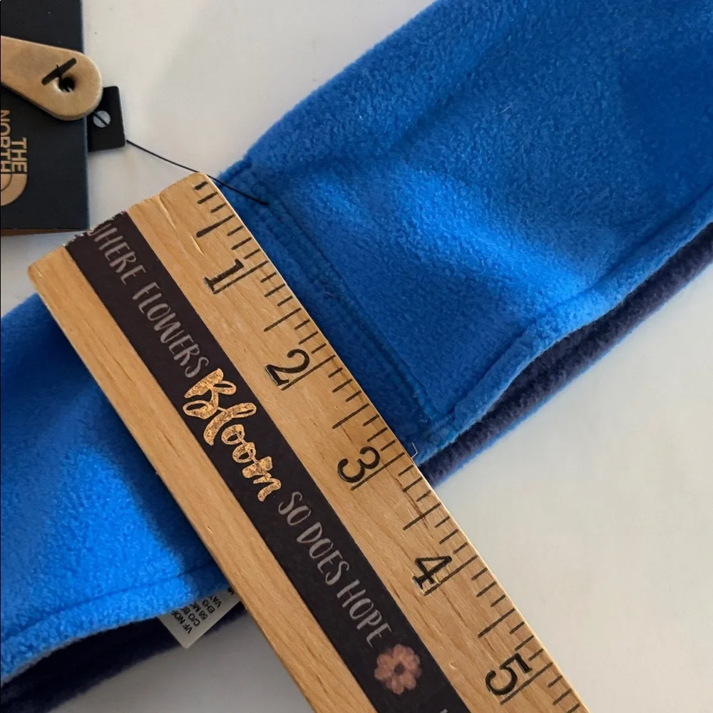 Kids North Face Royal Blue Fleece Headband with Navy Lining  Blue North Face